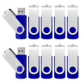 thumbnail image 1 of KEXIN Paquete de 10 Unidades Flash de 64 GB Unidad Flash USB 2.0 Unidad de Pulgar de 64 GB Unidad de Memoria Stick Almacenamiento de Datos Unidad Zip Unidades de lápiz Azul, 1 of 1