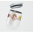 thumbnail image 2 of Carolines Treasures CK4247TBL12 Verre à Vin Sans Pied en Acier Inoxydable 12 oz Cavapoo Fleurs Roses, 2 of 4