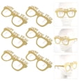 thumbnail image 2 of 9pcs Paper Glasses Decorative Creative Exquisite Paper Eyeglasses for Party Gift, 2 of 6