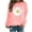 Pink, variant on Womens Casual Crewneck Pullover Daisy Graphic Print Sweatshirt Long Sleeve Relaxed Fit Activewear Soft Lightweight French Terry Hoodie