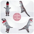 thumbnail image 5 of Inflatable Dinosaur Costume, Fancy Dinosaur Suit Blow up Full Body Dino Costume for Halloween Cosplay Party, 5 of 7