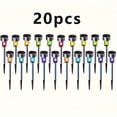 thumbnail image 4 of 20/30/40Pcs Solar LED Pathway Lights, Stainless Steel Outdoor Stick Lights, Waterproof Landscape Lighting for Yard Lawn Path Deck Driveway Garden Holiday Decor, 4 of 17