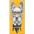 thumbnail image 2 of Funny Terrier Dog with Glasses - Animal Canvas Art Print, 2 of 3