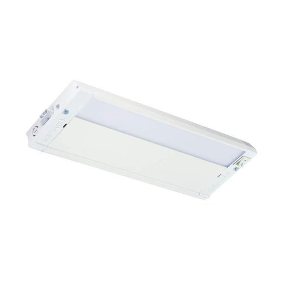 Kichler 4U Series LED Under Cabinet Light in Textured White, 3000K Dimmable Task Lighting for Kitchen or Office, 4U30K12WHT, (4.5" W x 1" H x 12" L)