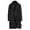 Black, variant on Men's Trench Coat Wool Blend Slim Fit Top Coat Business Overcoat