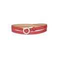 thumbnail image 1 of CINTURONES DE CINTURA PARA MUJERES TALLA PLUS INSPIRE CHIC, CINTURÓN NARROW DE CUERO CON PERLAS AJUSTABLE PARA JEANS, VESTIDOS Y PANTALONES 105cm/41.33" ROJO, 1 of 4