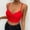 Red, variant on Idoravan Tank Tops for Women Womens Lace Perspective Sexy Sleeveless Tops Tank Tops Slim Sling Shapewear Tops