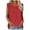 Red, variant on ibuvkizy Women's Summer Solid Color Casual Tank Tops Loose Fit Pleated Round Neck Sleeveless Tops