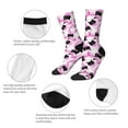 thumbnail image 3 of Vsdgher Pink Girl Halloween Crew Socks for Men & Women, Breathable Casual Athletic Ankle Socks, 3 of 6