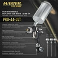 thumbnail image 2 of Master Elite High Performance PRO-44 Series HVLP Spray Gun Ultimate Kit with 4 Fluid Tip Sets 1.3, 1.4, 1.5 and 1.8mm, 2 of 6