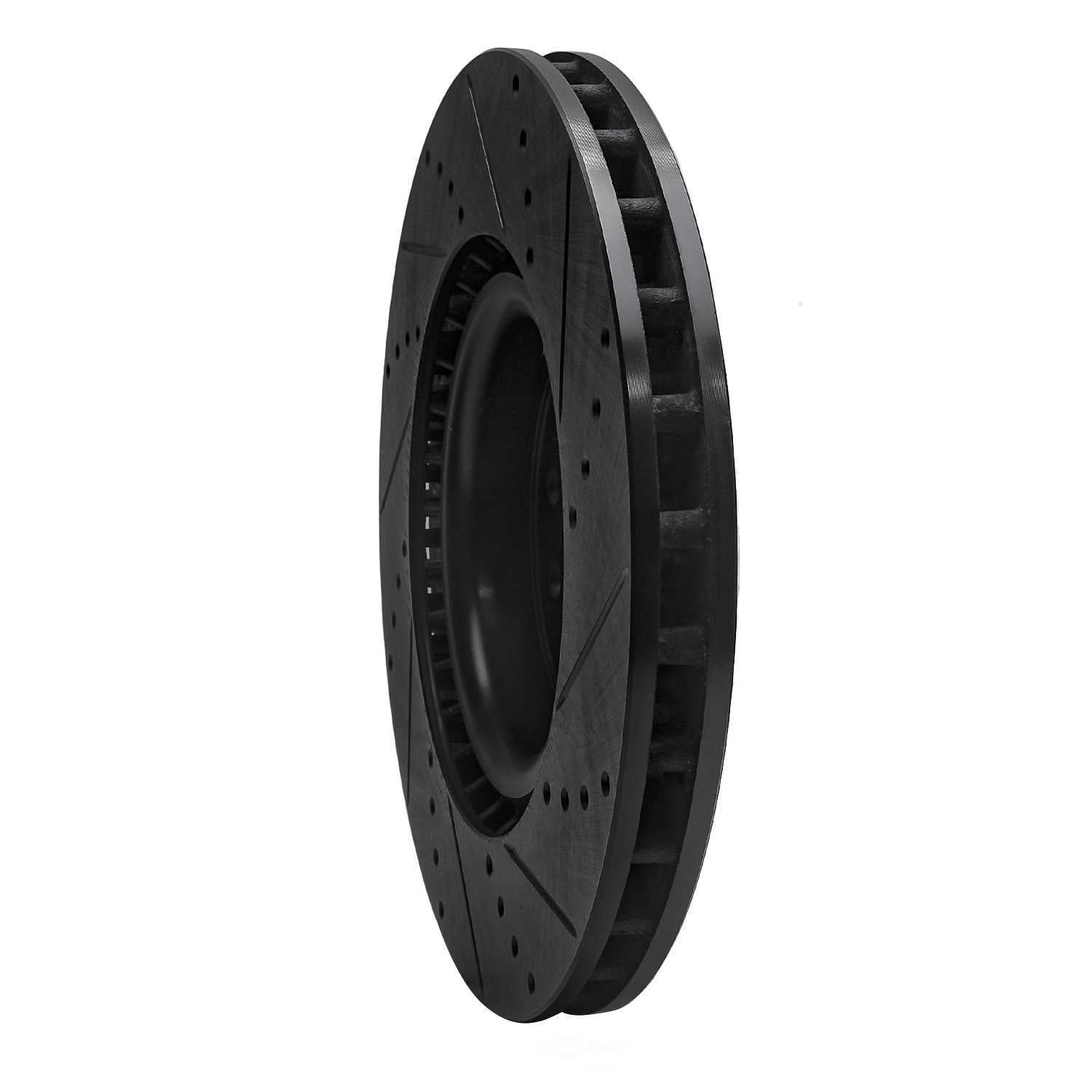 Dynamic Friction Company 633-59065L DFC Brake Rotor - Drilled And Slotted - Black