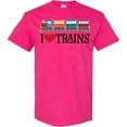 thumbnail image 3 of Inktastic I Love Trains T-Shirt, 3 of 5