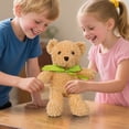 thumbnail image 4 of Oso de peluche con suéter de punto | Juguete suave y tierno para niños y bebés | Regalo navideño y decoración de invierno para el hogar | Decoración para la habitación infantil, 4 of 7