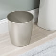 thumbnail image 6 of iDesign Round Bathroom Trash Can, 1.5 Gallon Steel Open Top Garbage Bin, Satin, 6 of 7