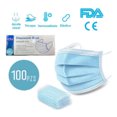 thumbnail image 2 of Paquete de cubrebocas Generico tricapa 50 piezas azules plisado termosellado Genérico Salud, 2 of 4
