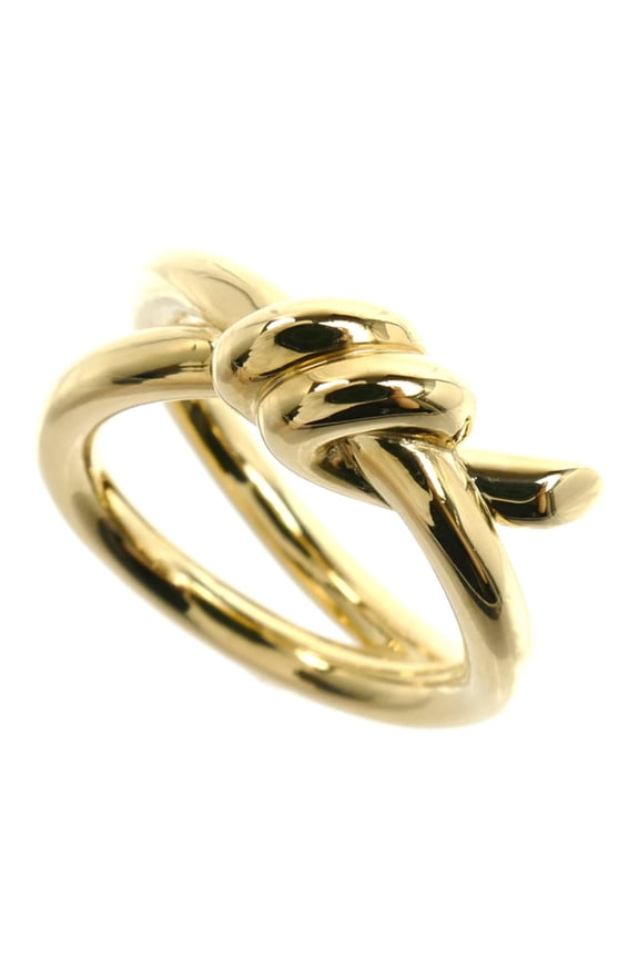 Pre-Owned TIFFANY&Co. Tiffany 18K Yellow Gold Knot Double Row Ring (10.9g) Women's