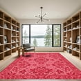 thumbnail image 2 of ODIKA 4'x6' Machine Washable Non-Slip Area Rug, Oriental Red High Traffic Rug, Red, 1050864, 2 of 7
