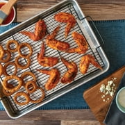 Nordic Ware Naturals 20 x 13 Aluminum Roasting & Baking Pan with Nonstick Crisping Rack