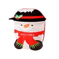 thumbnail image 2 of GROWTH TANK Decorative Christmas Chair Cover Slipcover Reusable Decor Lovely Design Backrest Snowman, 2 of 9