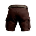 thumbnail image 4 of Sweat Shorts Men Outdoor Lightweight Breathable Hiking Fishing Cargo Shorts Textured Summer Casual Athletic Bottom with Pockets, 4 of 5