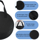 thumbnail image 2 of Toystoory OxfordCloth-bolsa impermeable de gran apertura, organizador de almacenamiento portátil para Cables digitales, bolsa de almacenamiento Negro, 2 of 6