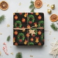 thumbnail image 1 of Merry Christmas Santa Hat Pattern Wrapping Paper For Festival Parties Wedding Birthday Xmas Wrap Pack Of 5 19"x27.5" Multicolor, 1 of 9
