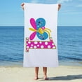 thumbnail image 3 of CafePress - Girly Butterfly First Birthday - Large Beach Towel, Soft 30"x60" Towel with Unique Design, 3 of 4