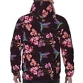 thumbnail image 7 of Kdxio Humming Bird And Tropical Print Mens Casual Hooded Collar Drawstring Hoodies Pullover Sweatshirts Casual Long Sleeve Shirts-3X-Large, 7 of 7