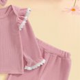 thumbnail image 5 of TOWED22 Toddler Baby Infant Girl Outfits Clothing Set Long Sleeve Graphic Sweatshirt + High WaistJoggers 2pcs Clothes for Preschool(Pink,2-3 Y), 5 of 6