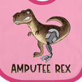 thumbnail image 4 of Inktastic Limb Loss Awareness Amputee Rex with Prosthetic Leg Boys or Girls Baby Bib, 4 of 4