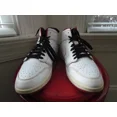 thumbnail image 3 of Ni - ke Ni - ke AIR JORDAN 1 RETRO MID WHITE UNIVERSITY RED MEN'S BASKETBALL SHOES SIZE 11, 3 of 5