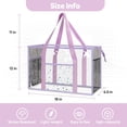 thumbnail image 2 of Clear Beach Tote Bag - Waterproof PVC Stadium Approved - Extra Large Transparent Bag for Pool, Concert, 2 of 7