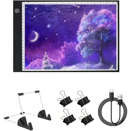 

A4 Light Mat Kit with Metal Bracket LED Light Board Mat DIY Dimmable Brightness