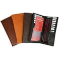 thumbnail image 2 of Bifold Checkbook Wallet and Credit Card Holder with ID Window Genuine Leather 4507 CF, 2 of 14