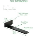 thumbnail image 2 of Live Edge Floating Wall Shelves, Teak Wood, Modern Rustic Decor (24" W X 8" D X 1.5" (Inches)), 2 of 8