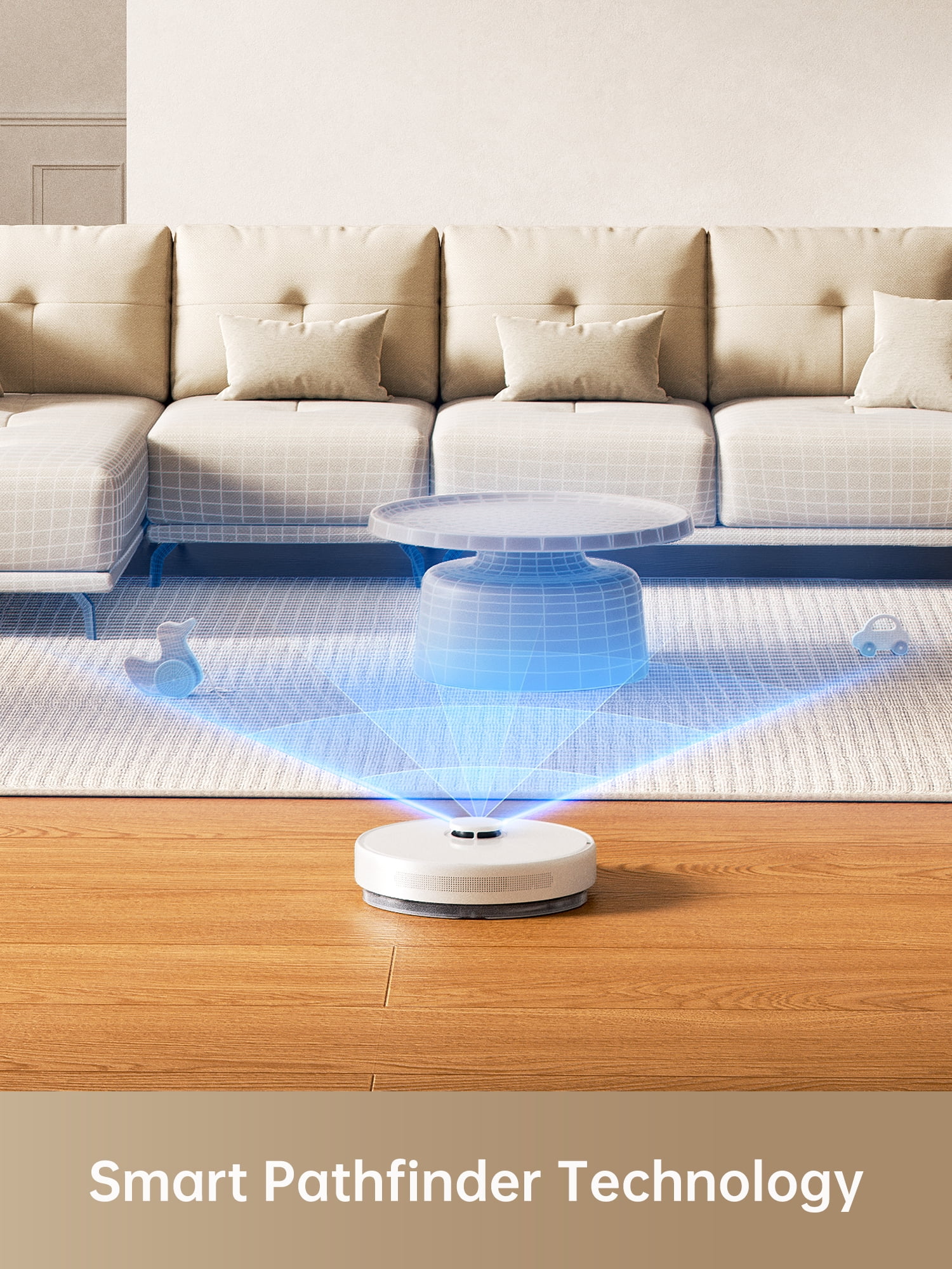 Dreame D10 Plus Gen 2 Robot Vacuum and Mop with Self-Emptying Base for 90 Days of Cleaning, 6000 Pa Suction and LiDAR Navigation, Obstacle Avoidance, Wi-Fi Connected