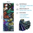 thumbnail image 2 of Multicolor Butterfly Group Pattern Hot Yoga Mat Towel Non Slip for Hot Yoga - Quick-Drying Yoga Mat Cover with 4 Corner Pockets with Travel Bag - Hot Yoga Towel Non Slip 74"x26", 2 of 6