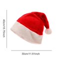 thumbnail image 4 of Gorro de felpa de Navidad para niños y adultos, gorro de Papá Noel, decoración de Feliz Navidad, suministros para fiestas de Año Nuevo, 2024, 4 of 4