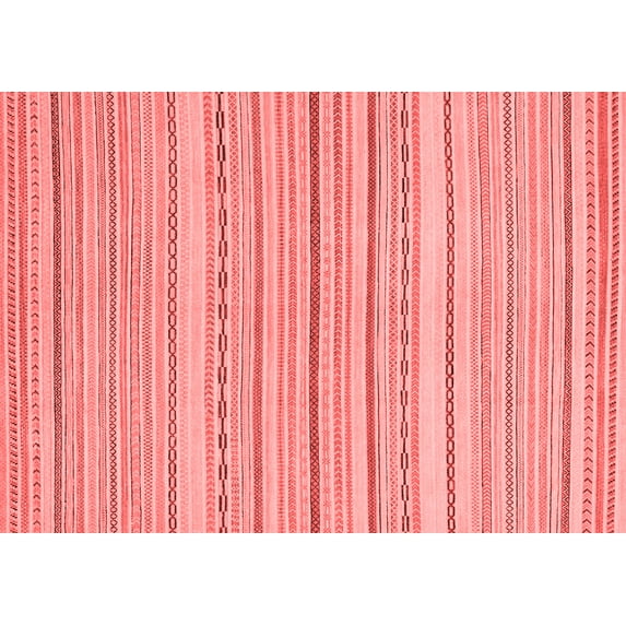 Ahgly Company Machine Washable Indoor Rectangle Oriental Red Modern Area Rugs, 2' x 3'