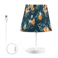 thumbnail image 7 of Yayeee Mini Table Lamp 10.8" Dimmable with Fabric Shade 3 Color Temperatures, Blue Oranges, 7 of 7