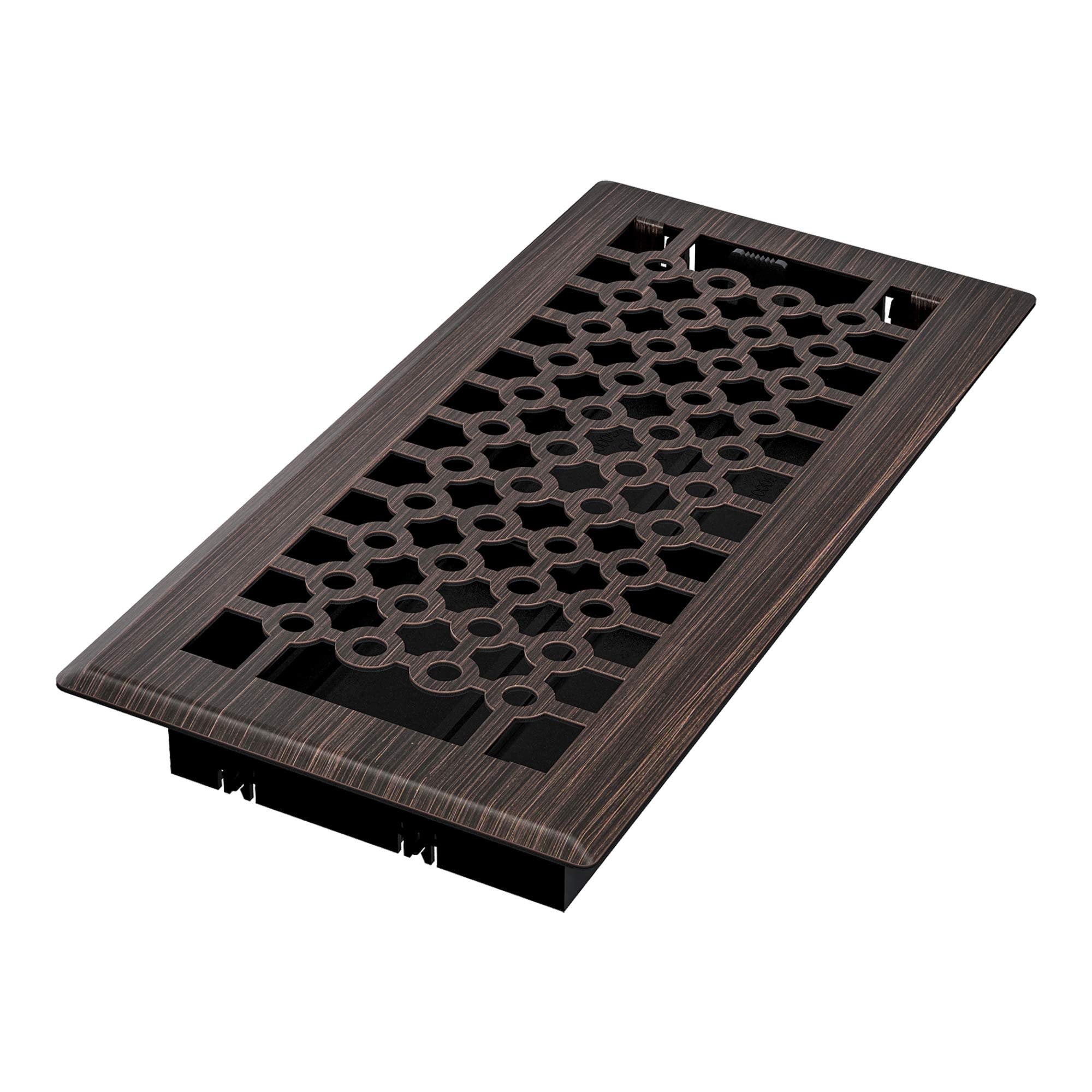 Imperial RG3413 San Francisco Decorative Floor Register, 4x10 Inch, Oil Rubbed Bronze, 5 Pack