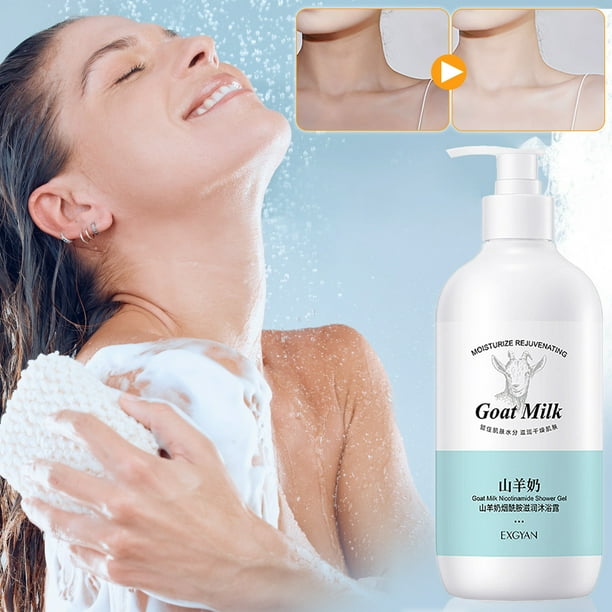 Salud y Belleza, Cuidado Personal, Gel de Baño, Gel de Ducha, Leche Hidratante, Limpieza, Poros Finos, Suave y Refrescante, Gel de Baño Seco, Blanqueador y Rejuvenecedor 500 ml, Gel de Ducha