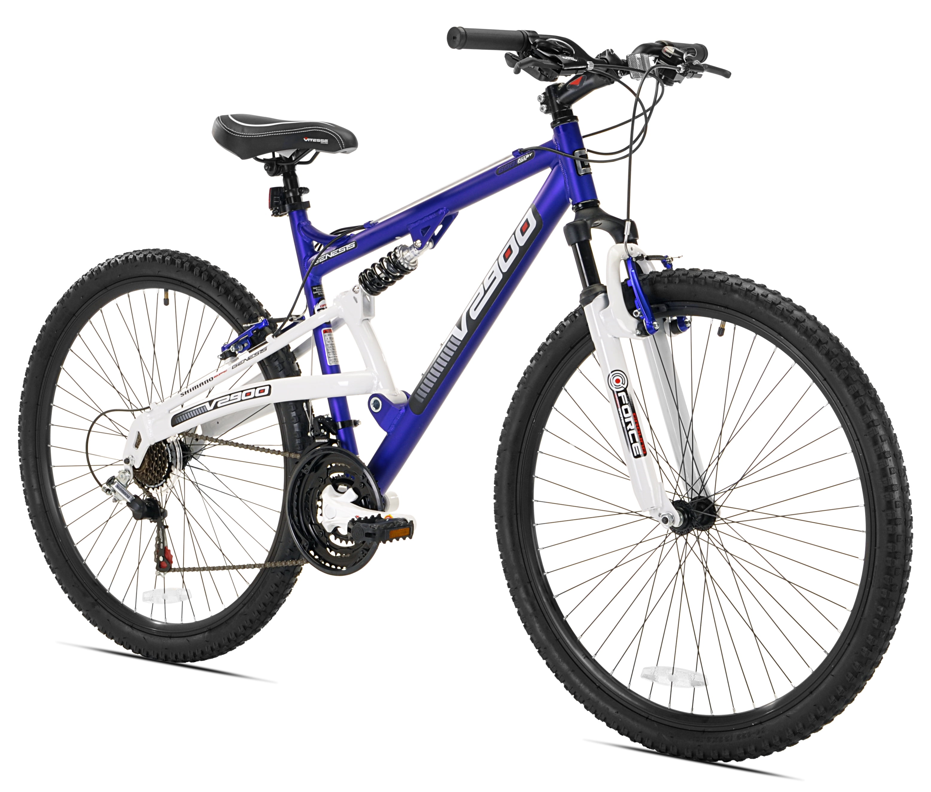 Mountain Bike, Blue/White - Walmart.com 