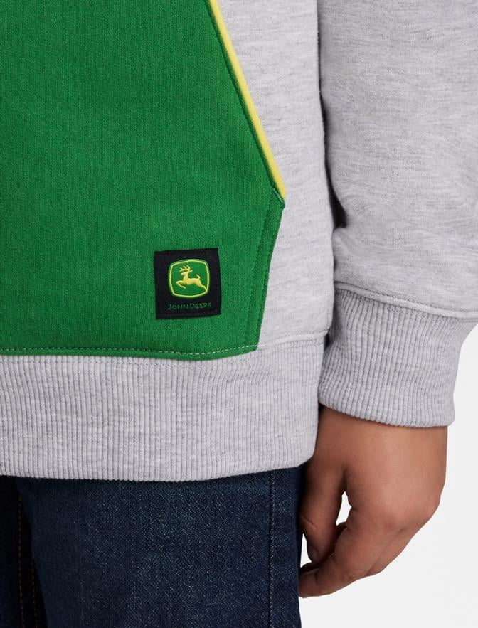 John Deere Boys Graphic Fleece Long Sleeve Hoodie, Sizes 4-18