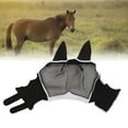 thumbnail image 1 of Mouche de Cheval, Protection en Maille Respirante Mouche de Cheval Amovible avec Oreilles pour Chevaux, 1 of 8