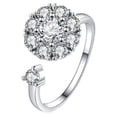 thumbnail image 3 of Bande Rotative Élégante en Zircon Cubique pour Femmes avec Design Anti-Stress et Charmant, 3 of 6