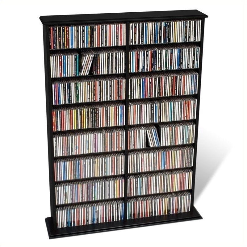 CD/DVD/Video Wire Storage Rack Holds 20 items Black 