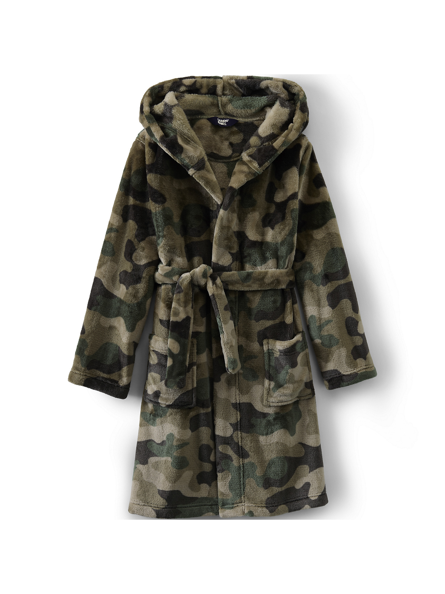 Lands' End Kids Fleece Hooded Robe