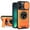 Orange, variant on For iPhone 14 Plus Phone Case,Compatible with Mag-Safe,With 360° Rotatable Ring Holder,Invisible Kickstand,Camera Cover,Heavy Duty Shockproof Anti-fall Drop Protection,Rugged Phone Case,Silver