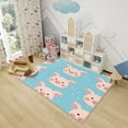 3x4ft Pig Rug For Kids Room Cute Cartoon Piggy Area Rug Kids